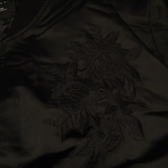 Black Lunik NWT lightweight satin bomber jacket❤️ - Picture 3 of 5